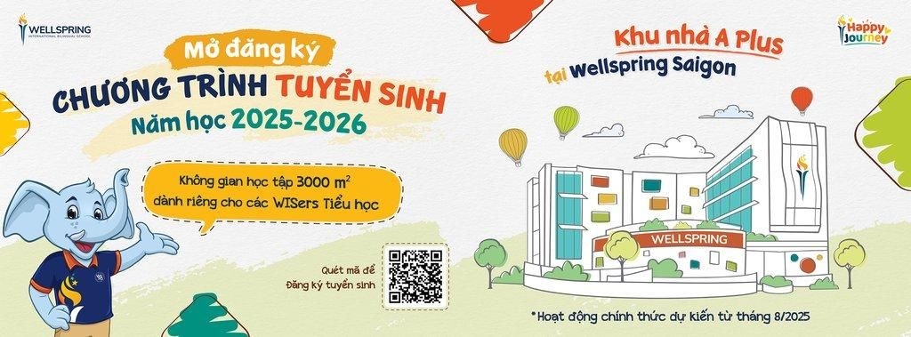 Khu nhà A Plus - Không gian học tập mới dành riêng cho WISers Lớp 1 Năm học 2025-2026