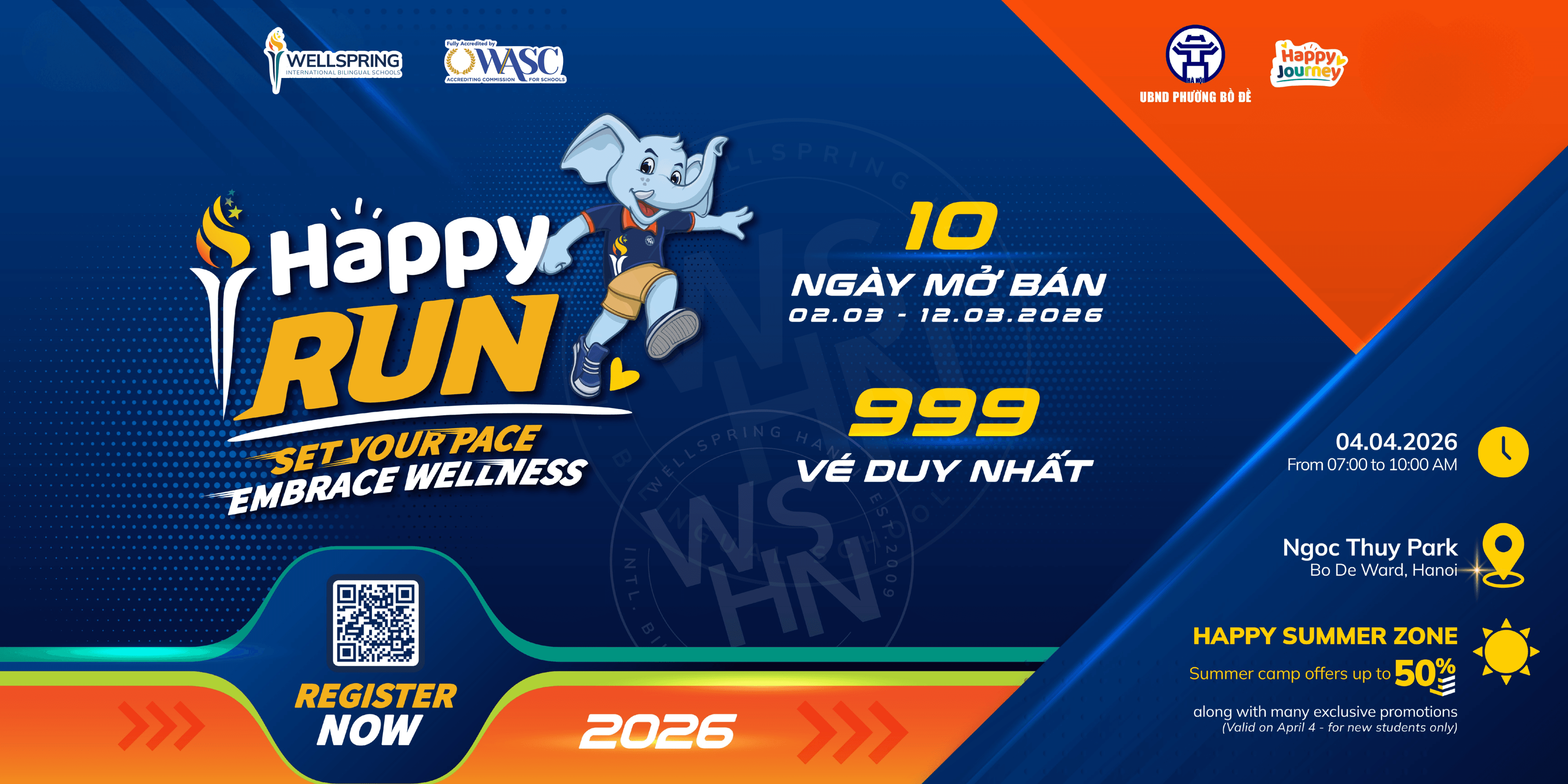 Cùng Wellspring Hanoi khởi động Happy Run 2026 Mùa 2: Set Your Pace, Embrace Wellness