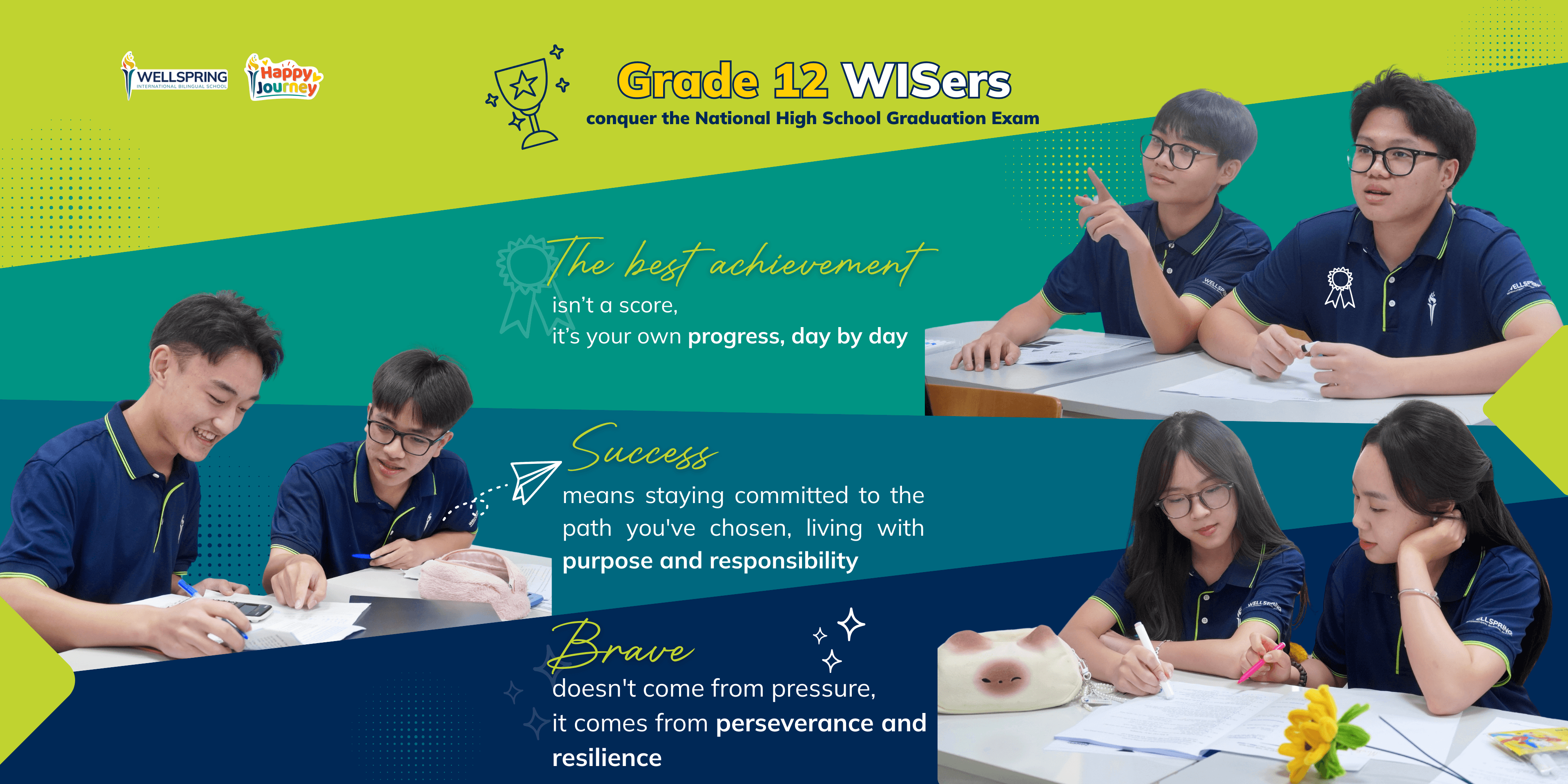 WISers K12 và hành trình chinh phục kì thi THPT Quốc gia 2025: Khi thành công không đến từ áp lực, mà được tạo nên bởi sự kỷ luật và kiên trì theo đuổi mục tiêu
