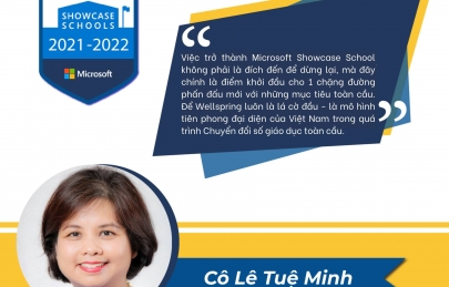 Cảm xúc của thầy cô tại Wellspring khi trường đón nhận công bố danh hiệu Microsoft Showcase School